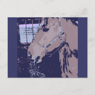 Pop Art Reiten Postkarte