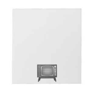 Pop-Art Retro-Fernseher Notizblock