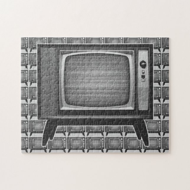 Pop Art Retro TV Set Puzzle (Horizontal)