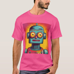 Pop-Art-Roboter T-Shirt