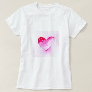 Pop Art rosa Herzvalentin T-Shirt
