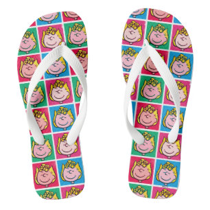 Pop Art Sally   Mod für Ihr Muster Flip Flops