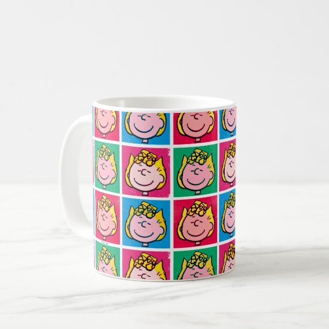 Pop Art Sally | Mod für Ihr Muster Kaffeetasse (Vorderseite Links)
