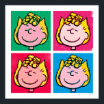 Pop Art Sally | Mod für Ihr Muster Poster<br><div class="desc">Schauen Sie sich dieses super niedliche Design an,  das Sally in einem lustigen Pop-Kunstmuster präsentiert.</div>