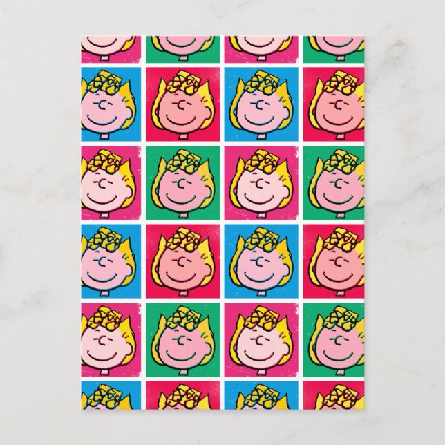 Pop Art Sally | Mod für Ihr Muster Postkarte (Vorderseite)