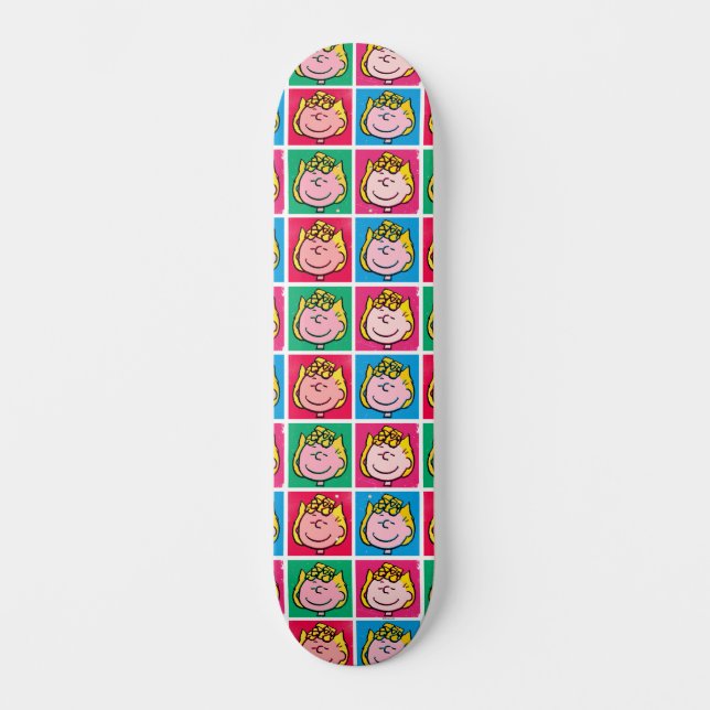 Pop Art Sally | Mod für Ihr Muster Skateboard (Vorderseite)