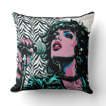 Pop-Art-Sänger Teal Pink Musiker Musikliebhaber