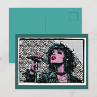 Pop-Art-Sängerin Halftone Punkrock-Musikliebhaber