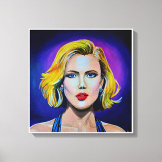 Pop Art Scarlett Johansson Portrait Leinwanddruck