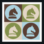 Pop Art Schach Poster<br><div class="desc">Pop Art Schach. Erleben Sie dieses lustige Design mit Ihrem Hobby,  Beruf oder Besessenheit auf großen T - Shirt,  Aufklebern & vielem mehr. Sie machen auch tolle Geschenke!</div>