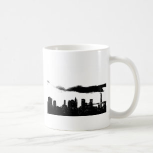 Pop Art Schwarz-weiß NYC New York City Kaffeetasse