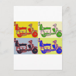 Pop ART SCOOTER Postkarte