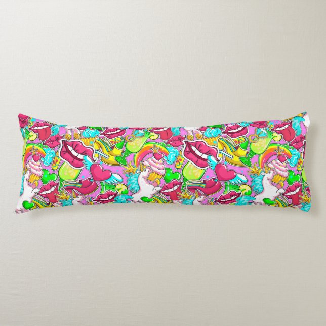 Pop Art Seitenschläferkissen (Vorderseite)