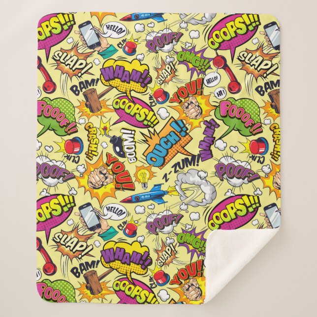 Pop Art Sherpadecke (Vorderseite)