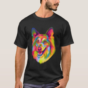 Pop Art Shetland Sheepdog Niedliches Haustier Gesc T-Shirt