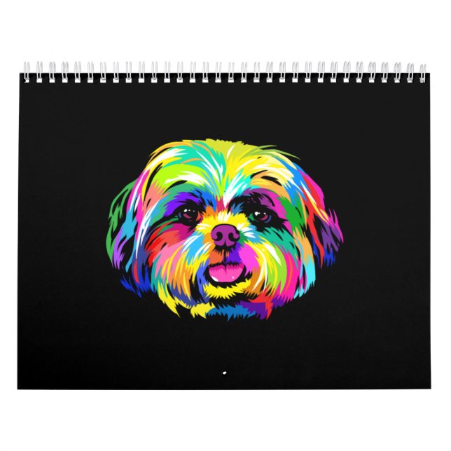 Pop Art Shih Tzu Dog Liebhaber Kalender (Titelbild)