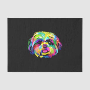 Pop Art Shih Tzu Dog Liebhaber Seidenpapier