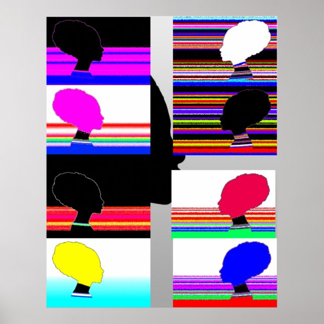 Pop Art Silhouettes Poster (Vorne)