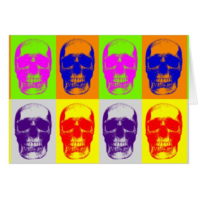 Pop Art Skull (Vorderseite (Horizontal))
