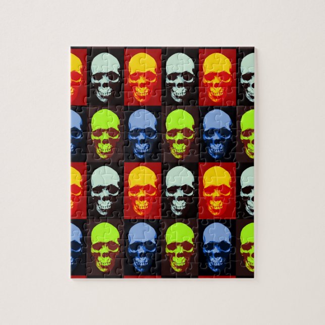 Pop Art Skull Puzzle (Vertikal)
