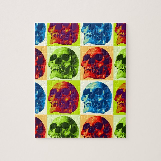 Pop Art Skull Puzzle (Vertikal)