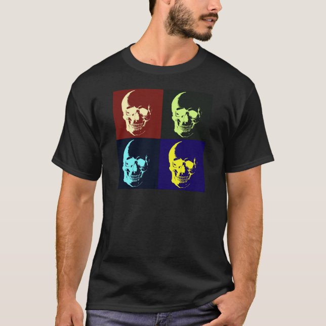 Pop Art Skull T-Shirt (Vorderseite)