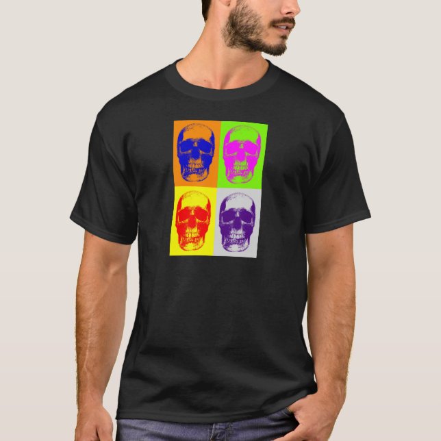 Pop Art Skull T-Shirt (Vorderseite)