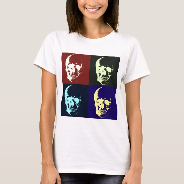 Pop Art Skull T-Shirt (Vorderseite)