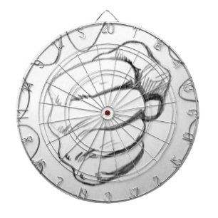 Pop Art Smash Punch Stift Sketch Dartscheibe