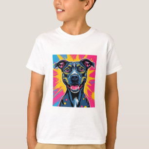 Pop Art Smile - Der Power eines glücklichen Hundes T-Shirt