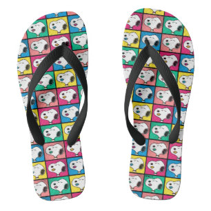 Pop Art Snoopy   Mod für Ihr Muster Flip Flops
