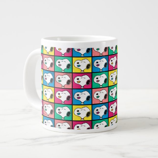 Pop Art Snoopy | Mod für Ihr Muster Jumbo-Tasse (Vorderseite Links)
