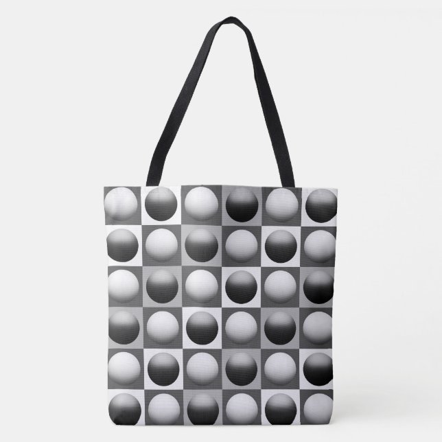 Pop Art Spheres, Schwarz, Weiß und Grau / Grau (Vorderseite)
