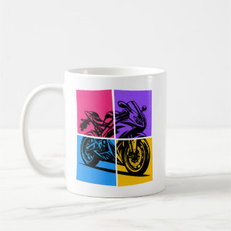 Pop Art Sports Bike Kaffeetasse