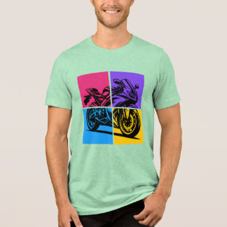 Pop Art Sports Bike Tri-Blend Shirt
