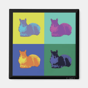 Pop Art Squirrel Magnet