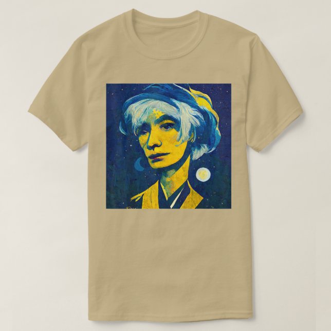 Pop Art Starry Night Andy T - Shirt (Design vorne)
