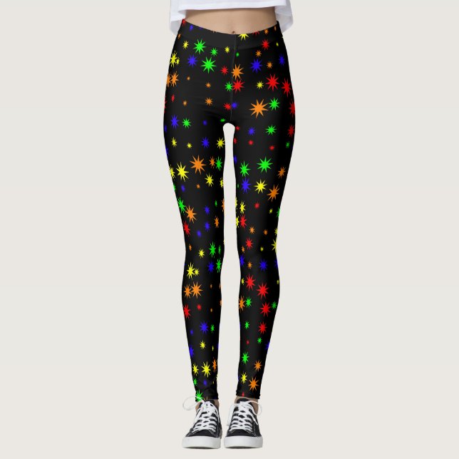 Pop Art Stars Leggings (Vorderseite)