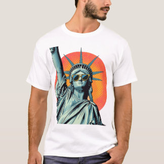 Pop-Art-Statue der Freiheit T-Shirt