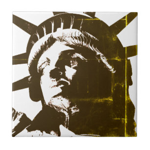 Pop Art Statue of Liberty Fliese
