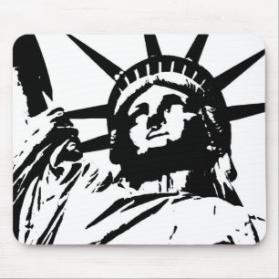 Pop Art Statue of Liberty Mousepad