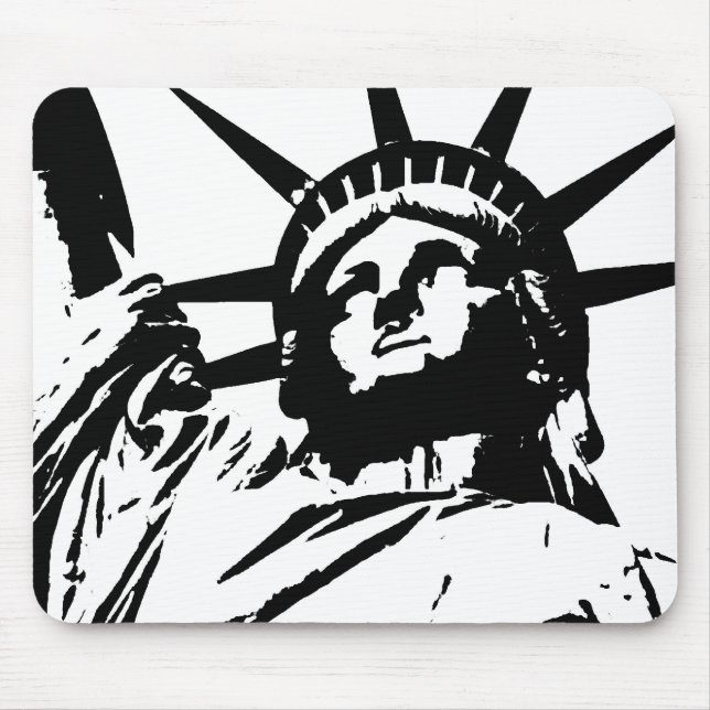 Pop Art Statue of Liberty Mousepad (Vorne)