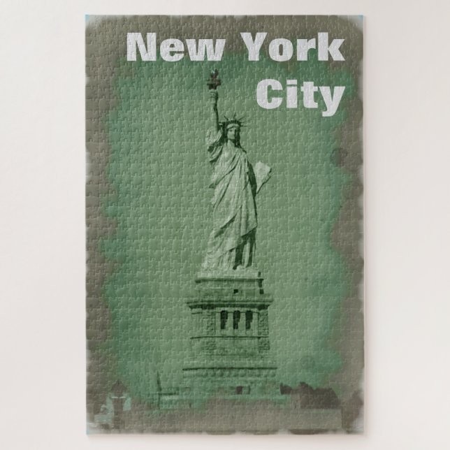 Pop Art Statue of Liberty New York City Puzzle (Vertikal)