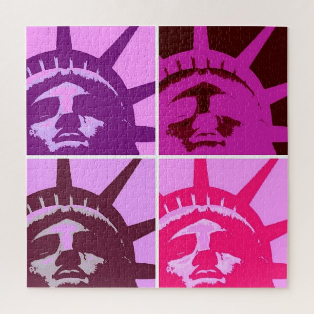 Pop Art Statue of Liberty Puzzle (Vertikal)