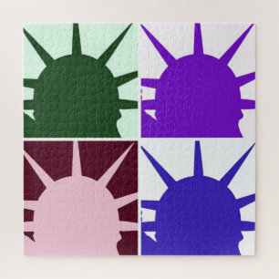 Pop Art Statue of Liberty Puzzle