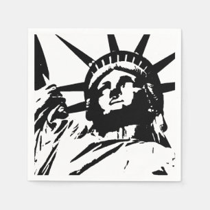Pop Art Statue of Liberty Serviette