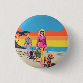 Pop-Art-Stil-Anstecknadel, Button-Abzeichen, Stran Button