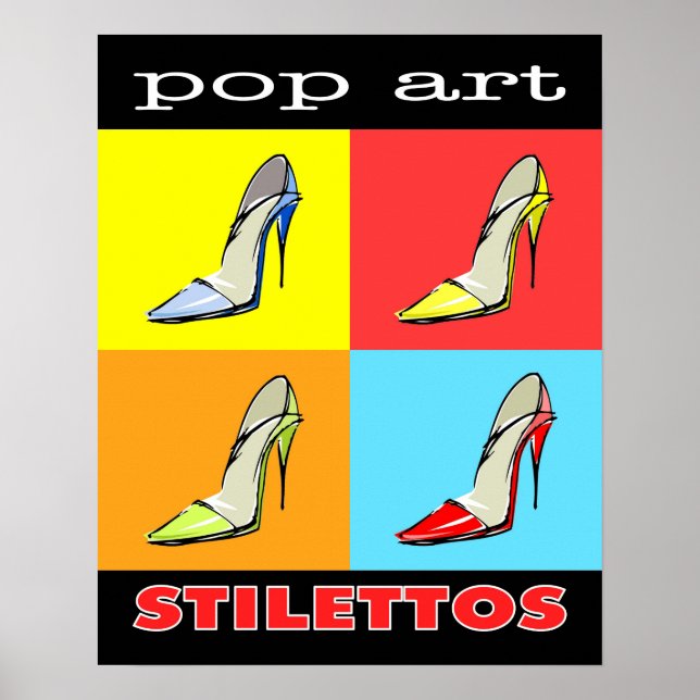 Pop Art Stilettos 16x20 Poster (Vorne)