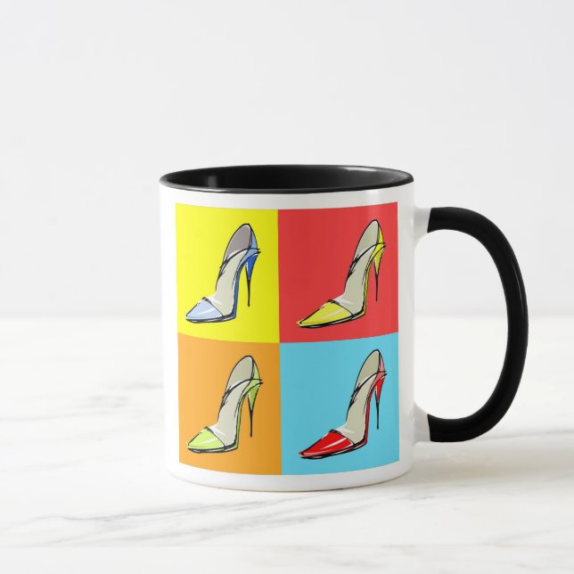 Pop Art Stilettos Kaffee Tasse, Mode Thema Tasse (Rechts)