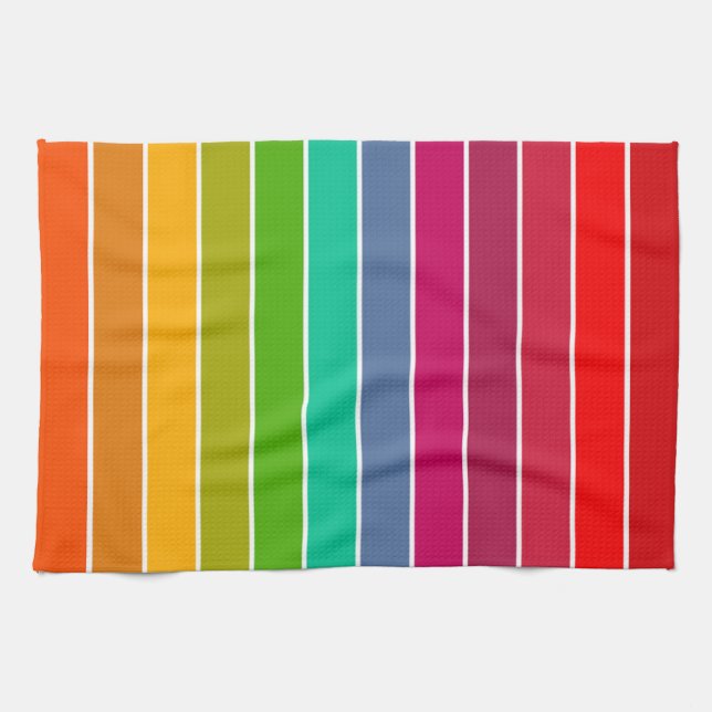 Pop Art Stripes Geschirrtuch (Horizontal)